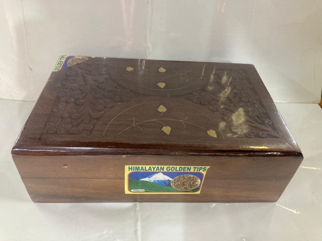 Golden Tips (Wooden Carved Box)
